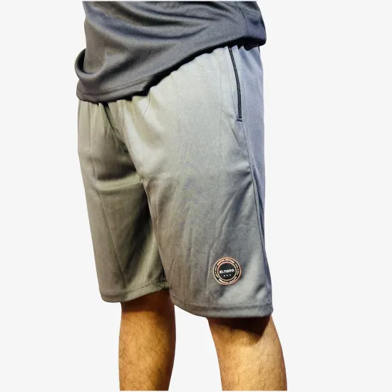 Men's Solid Grey Sports Shorts | Lightweight Quick-Dry Activewear